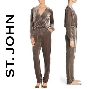 🆕️ St. John Collection Silk Velvet Jumpsuit